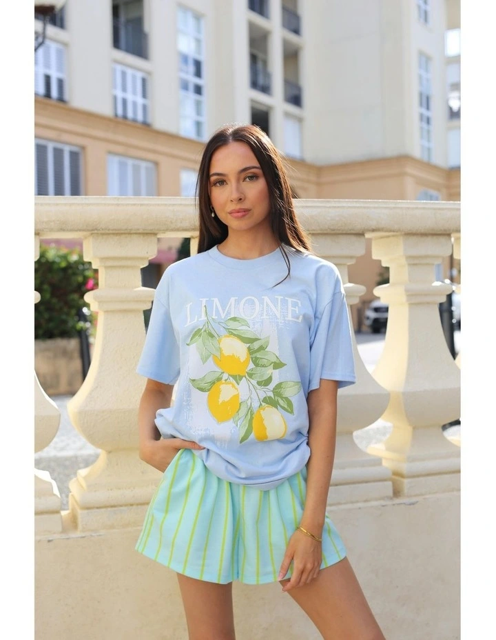 Limone Tee in Blue image 4
