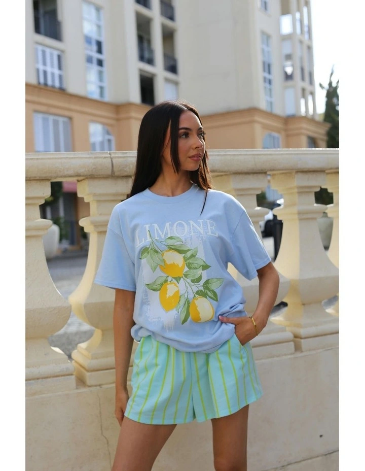 Limone Tee in Blue image 7