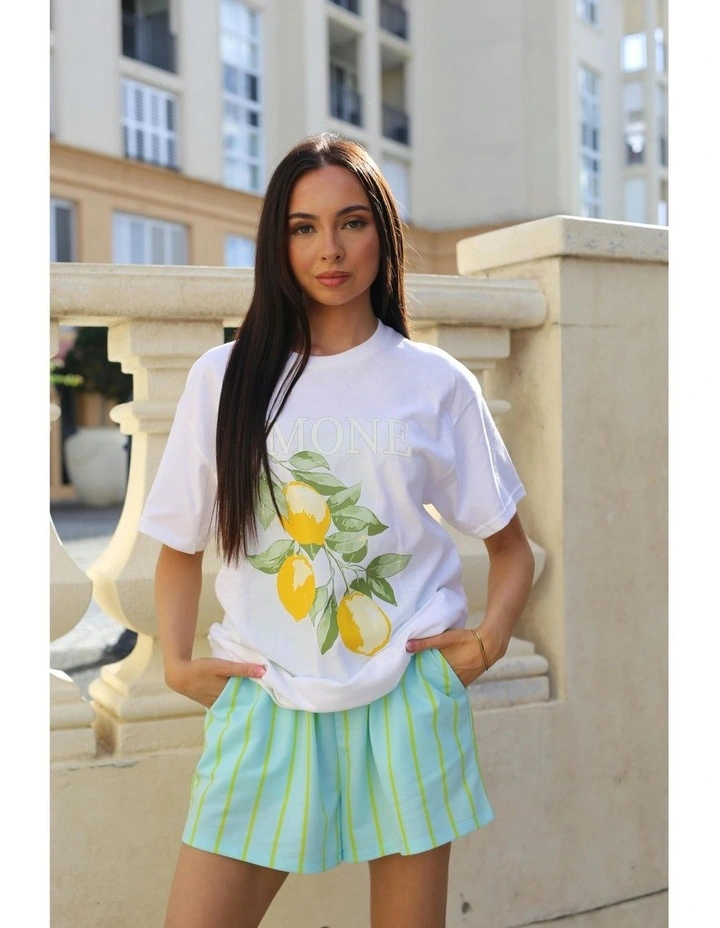 Limone Tee in White image 5