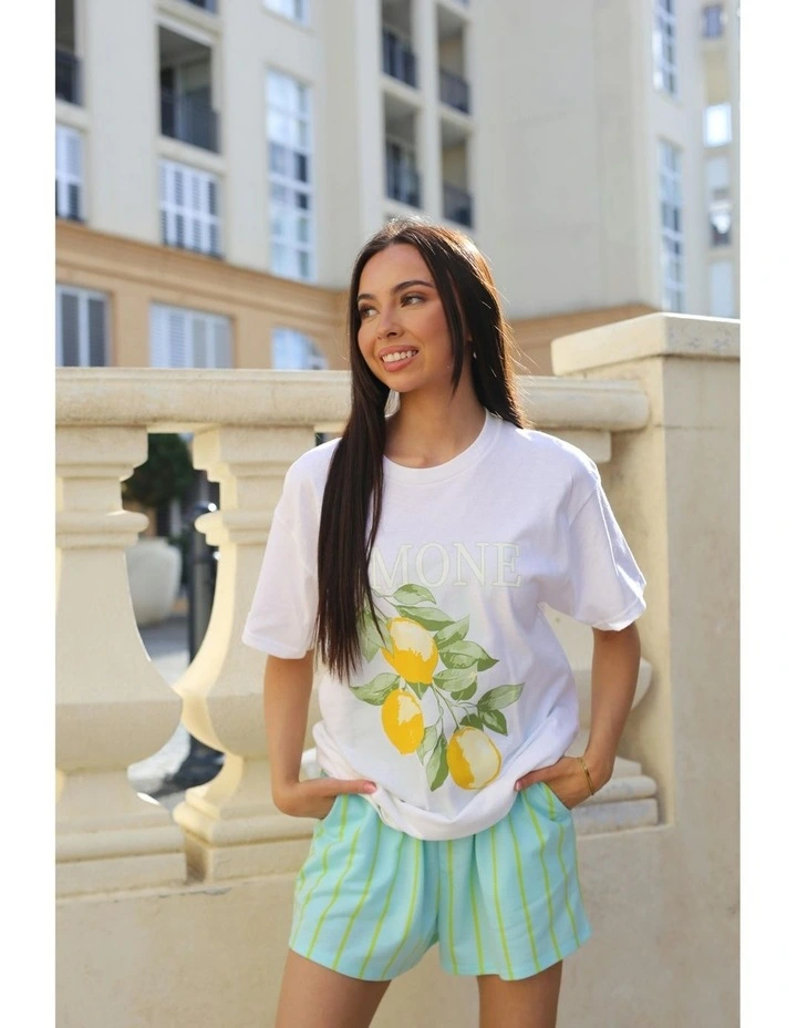 Limone Tee in White image 6