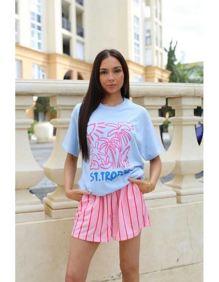 St Tropez Tee in Blue image 4