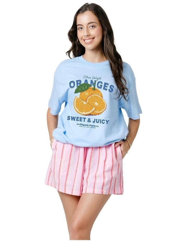Citrus Delight Tee in Blue image 1