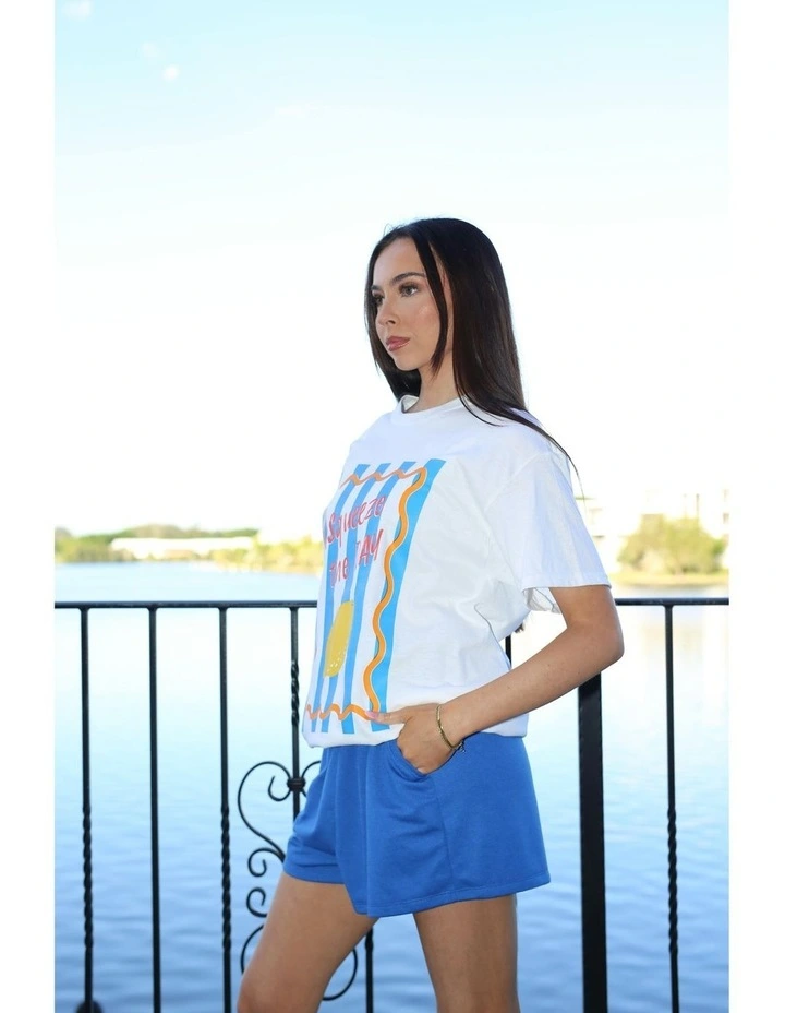 Squeeze The Day Tee in White image 6