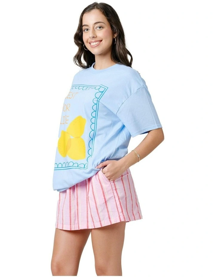 Zest For Life Tee in Blue image 3