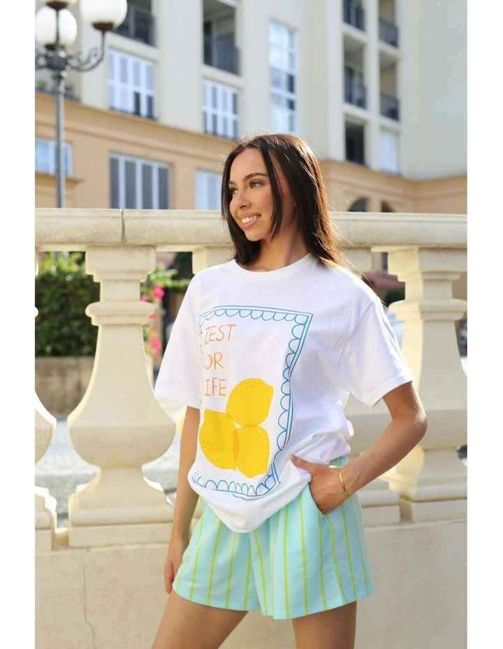 Zest For Life Tee in White image 4