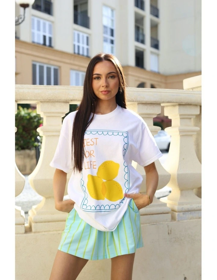 Zest For Life Tee in White image 5