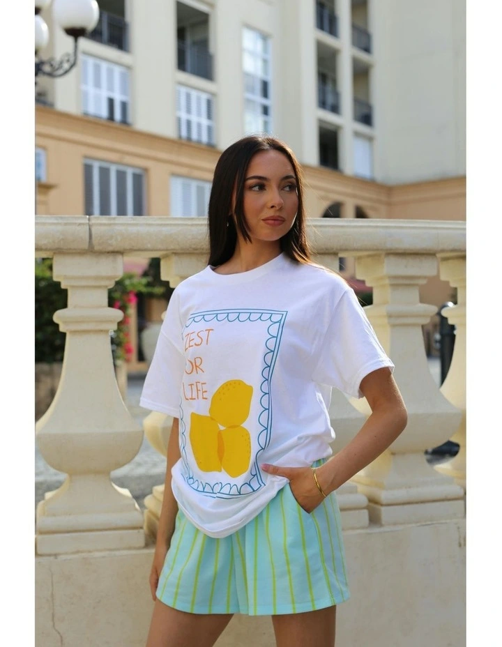 Zest For Life Tee in White image 7