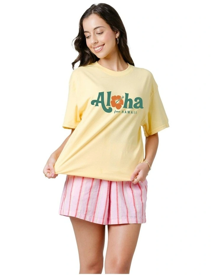 Aloha Tee in Yellow image 1