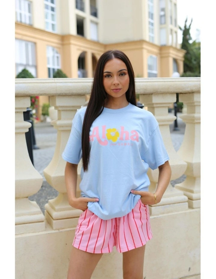 Aloha Tee in Blue image 4