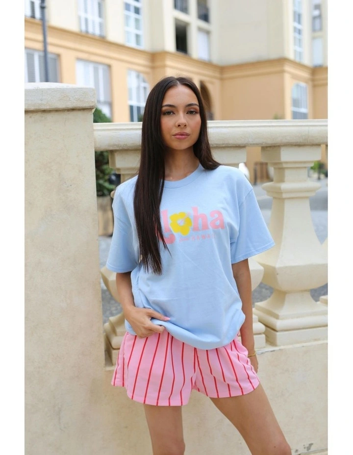 Aloha Tee in Blue image 7