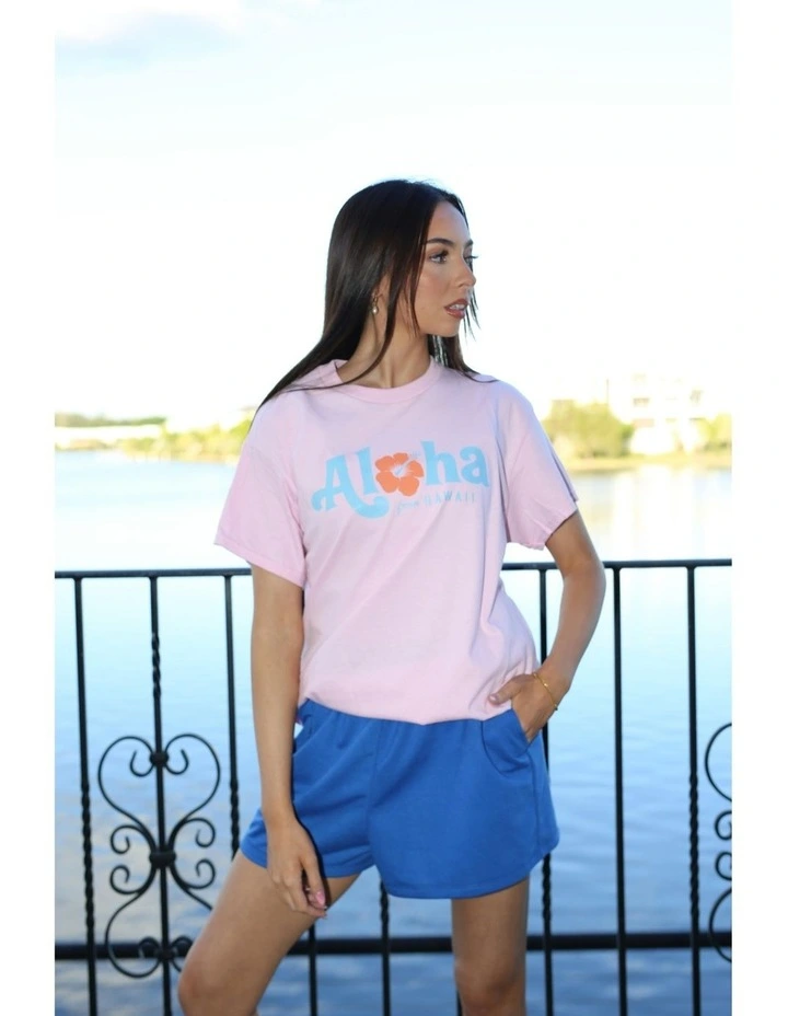 Aloha Tee in Pink image 6