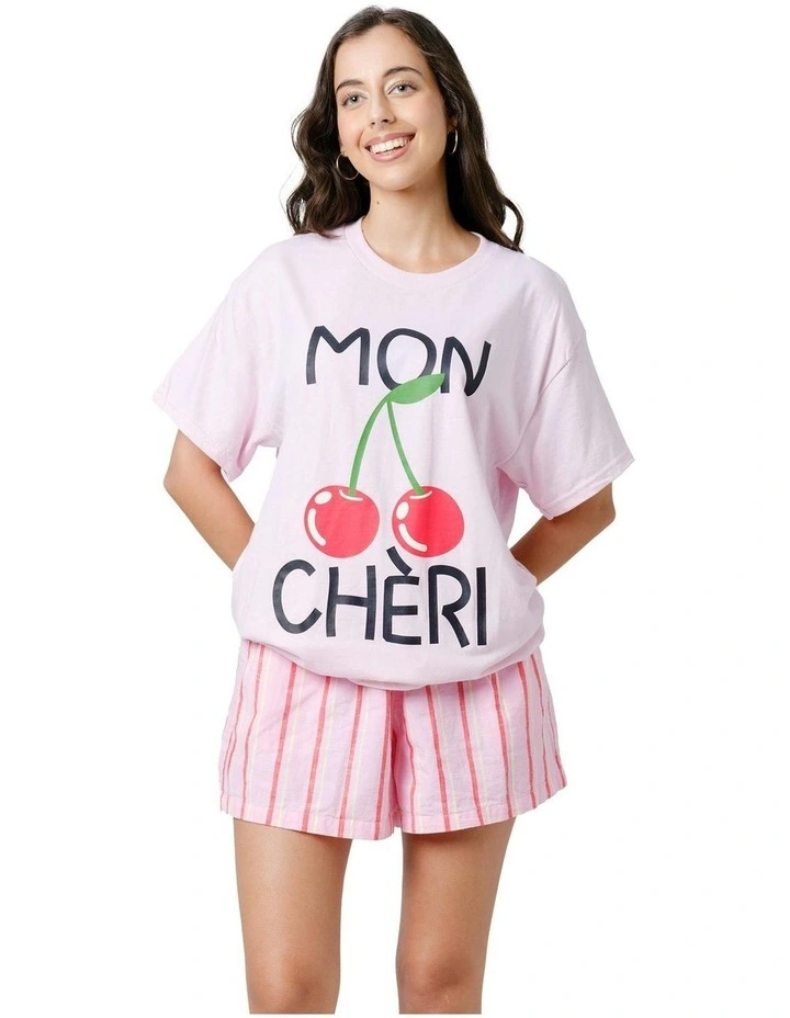 Mon Cheri Tee in Pink image 1