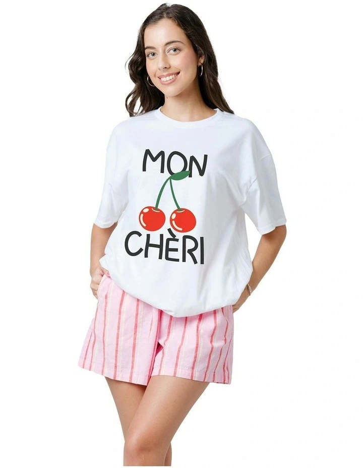 Mon Cheri Tee in White image 1
