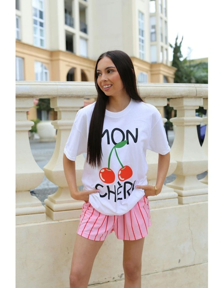 Mon Cheri Tee in White image 5