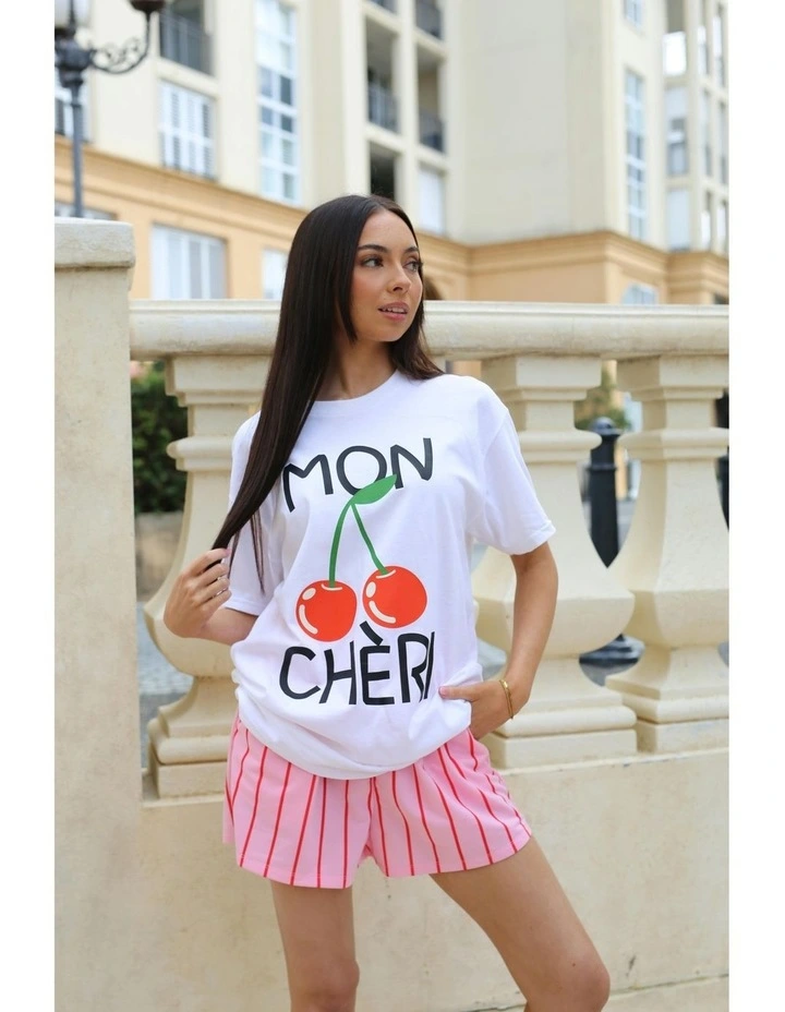 Mon Cheri Tee in White image 6