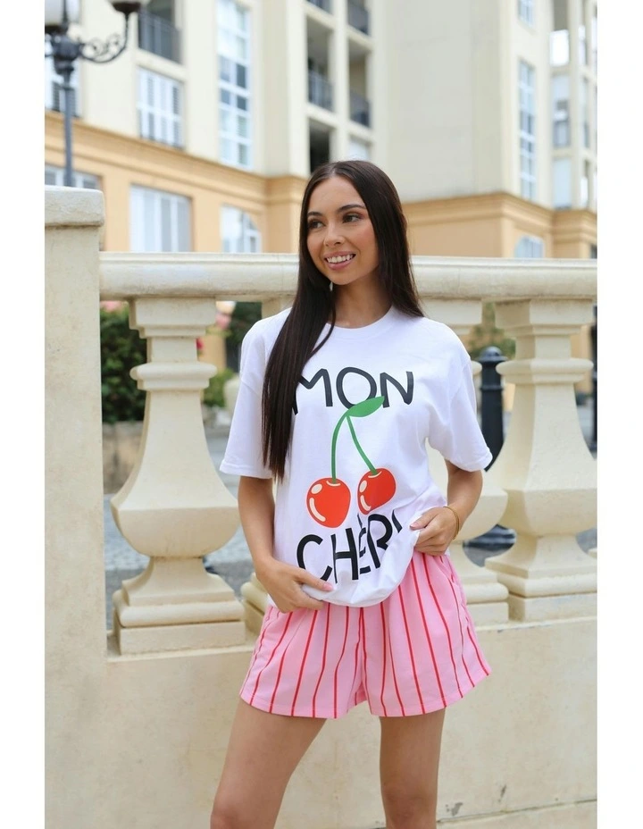 Mon Cheri Tee in White image 7