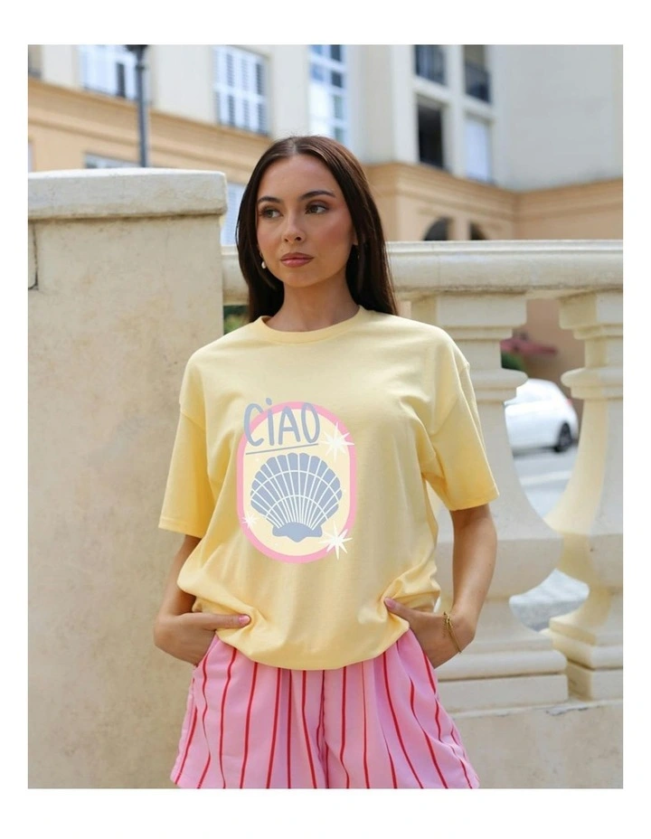 Ciao Tee in Yellow image 5