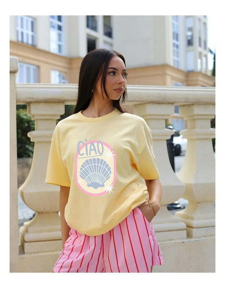 Ciao Tee in Yellow image 6