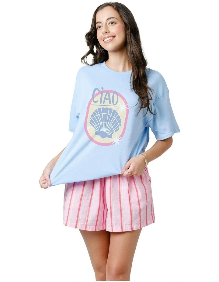 Ciao Tee in Blue image 3