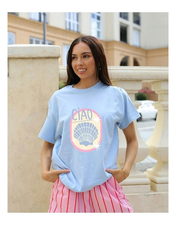 Ciao Tee in Blue image 5