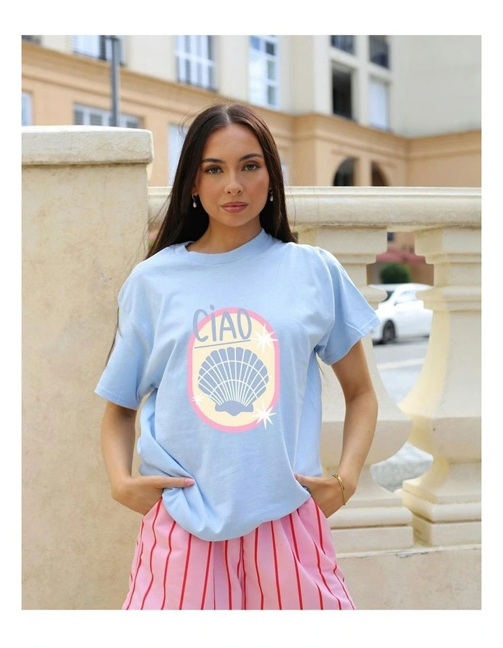 Ciao Tee in Blue image 6