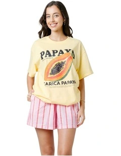 Papaya Tee in Yellow