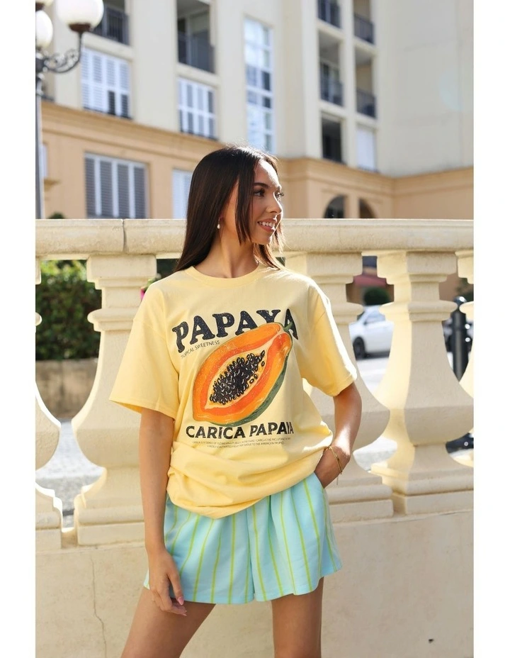 Papaya Tee in Yellow image 5