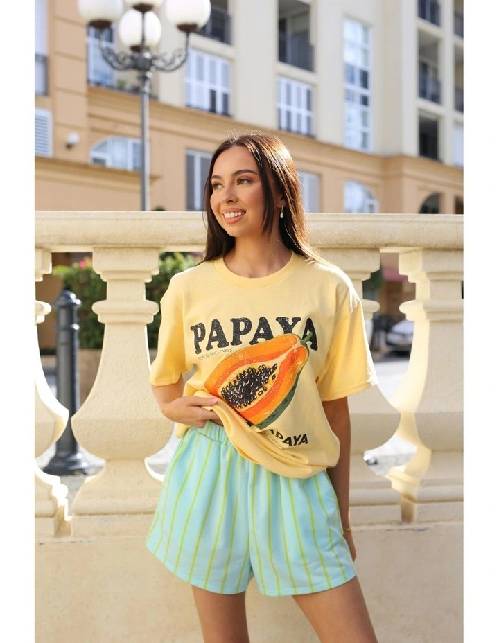 Papaya Tee in Yellow image 6