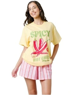 Spicy Tee in Yellow