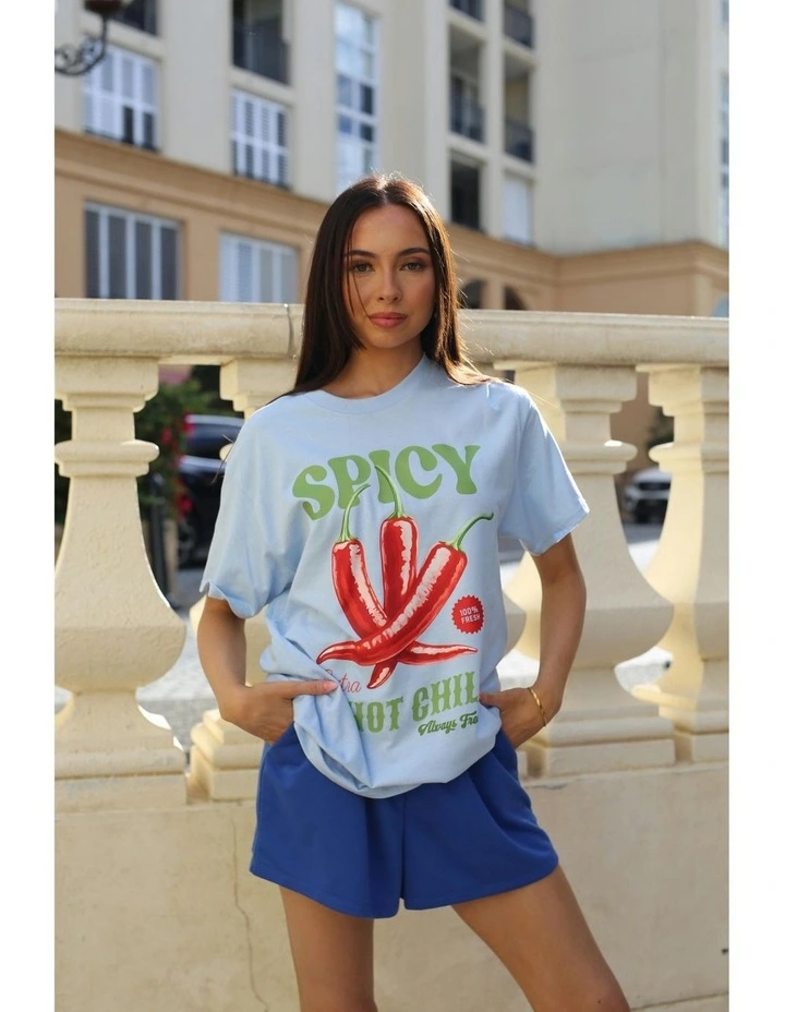 Spicy Tee in Blue image 4