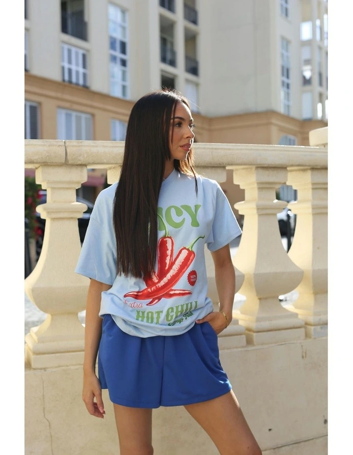 Spicy Tee in Blue image 6