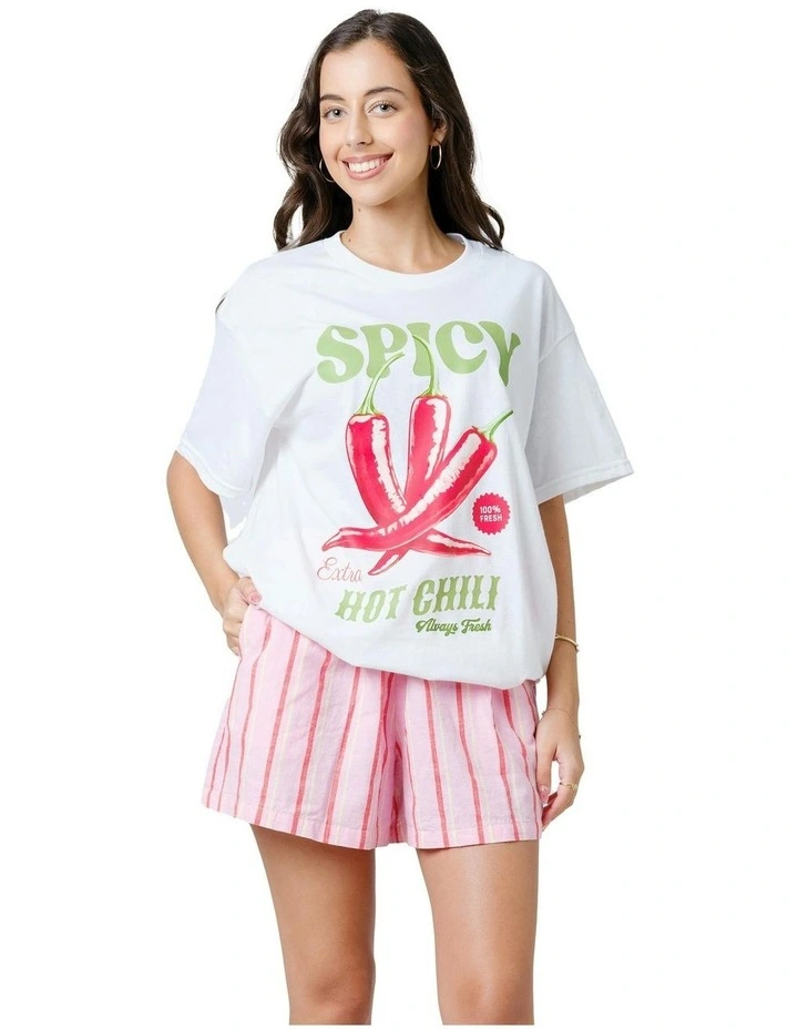 Spicy Tee in White image 1
