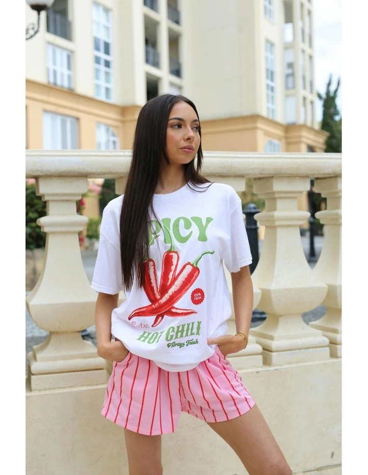 Spicy Tee in White image 6