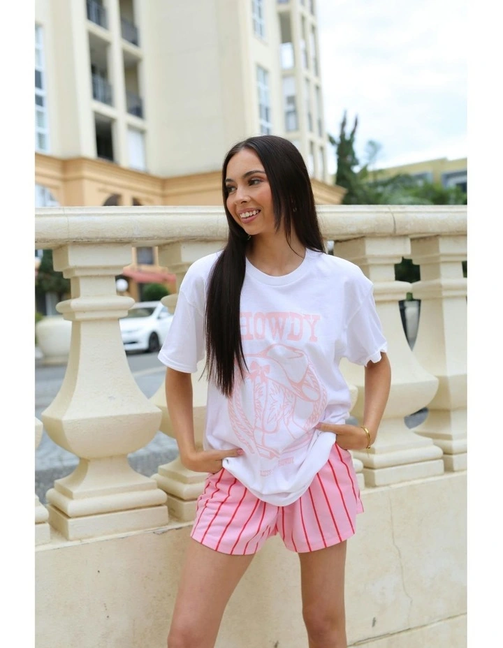 Howdy Tee in White image 5