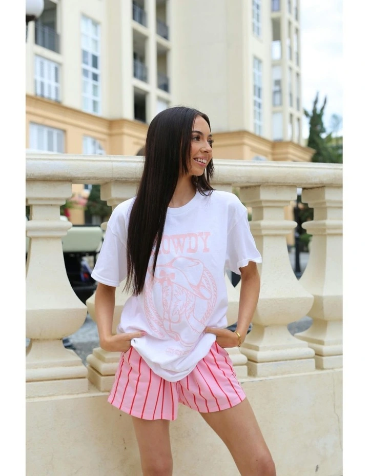 Howdy Tee in White image 6