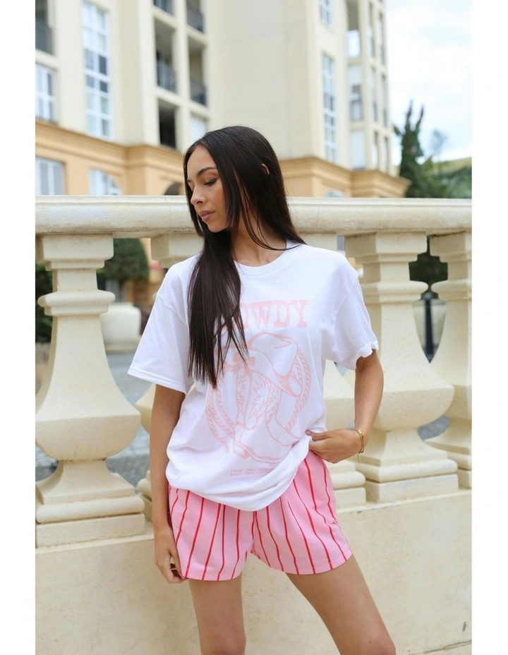 Howdy Tee in White image 7