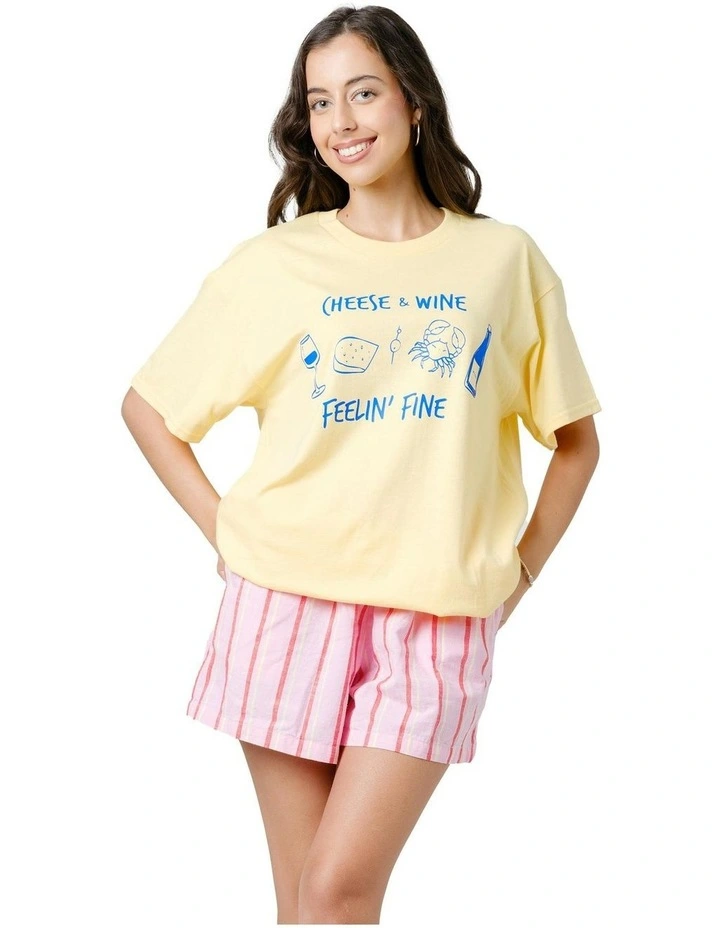 Feelin' Fine Tee in Yellow image 1