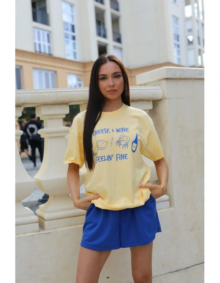 Feelin' Fine Tee in Yellow image 4