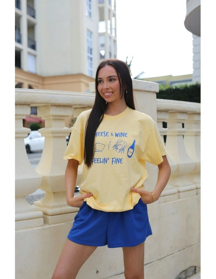 Feelin' Fine Tee in Yellow image 5