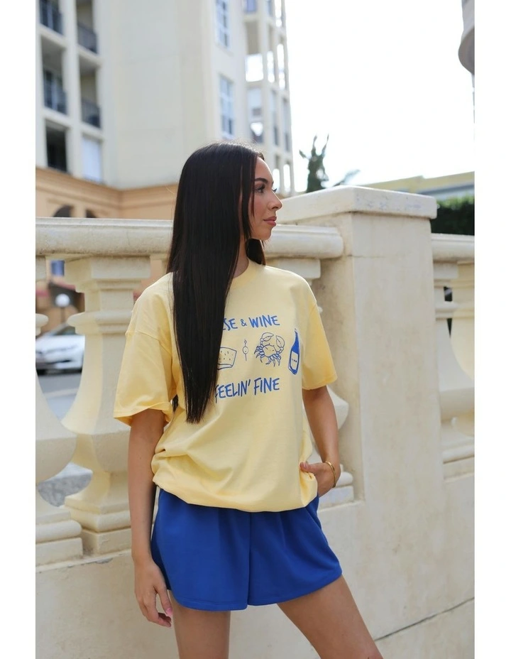 Feelin' Fine Tee in Yellow image 6