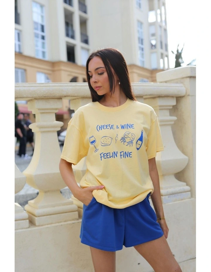 Feelin' Fine Tee in Yellow image 7
