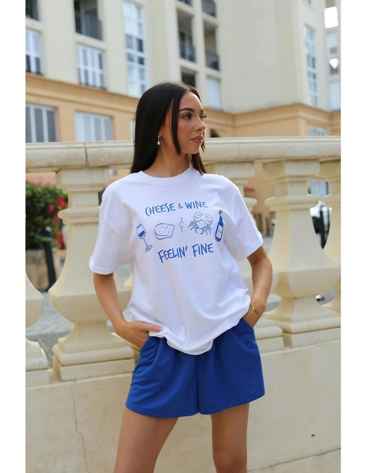 Feelin' Fine Tee in Blue image 5