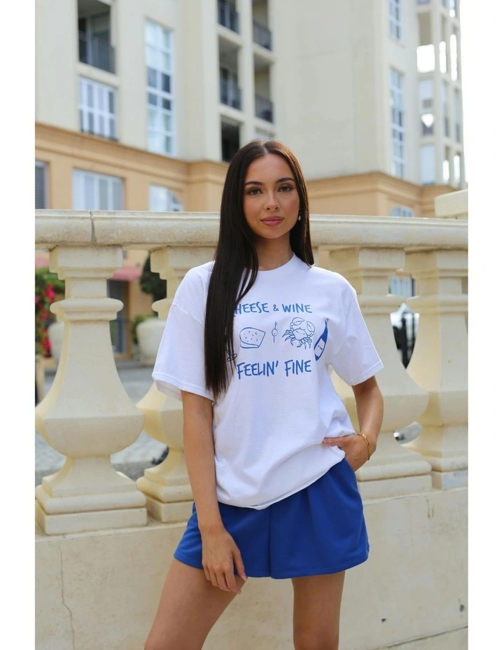 Feelin' Fine Tee in Blue image 7