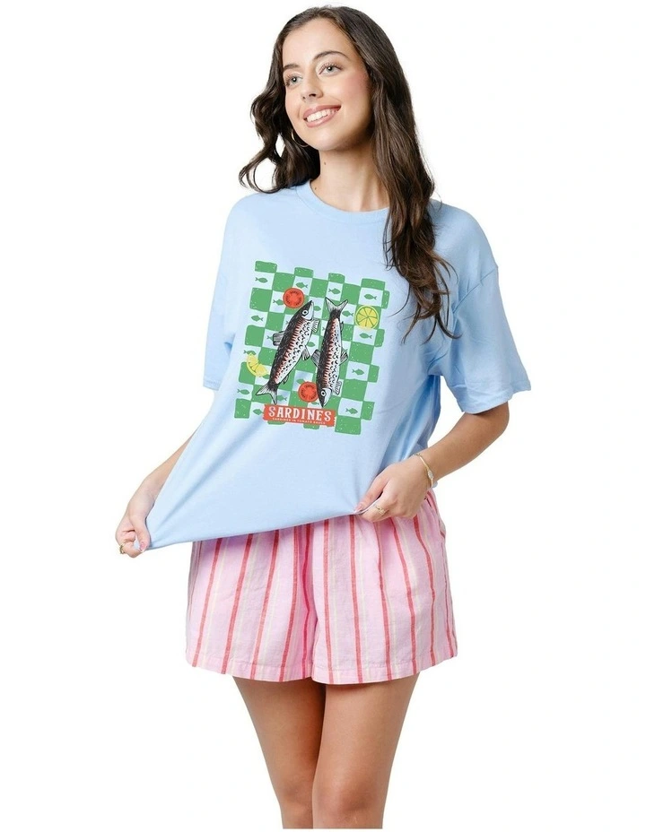 Sardine Tee in Blue image 3