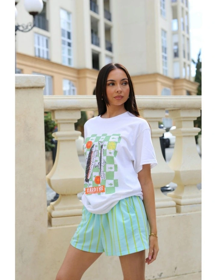 Sardine Tee in White image 4