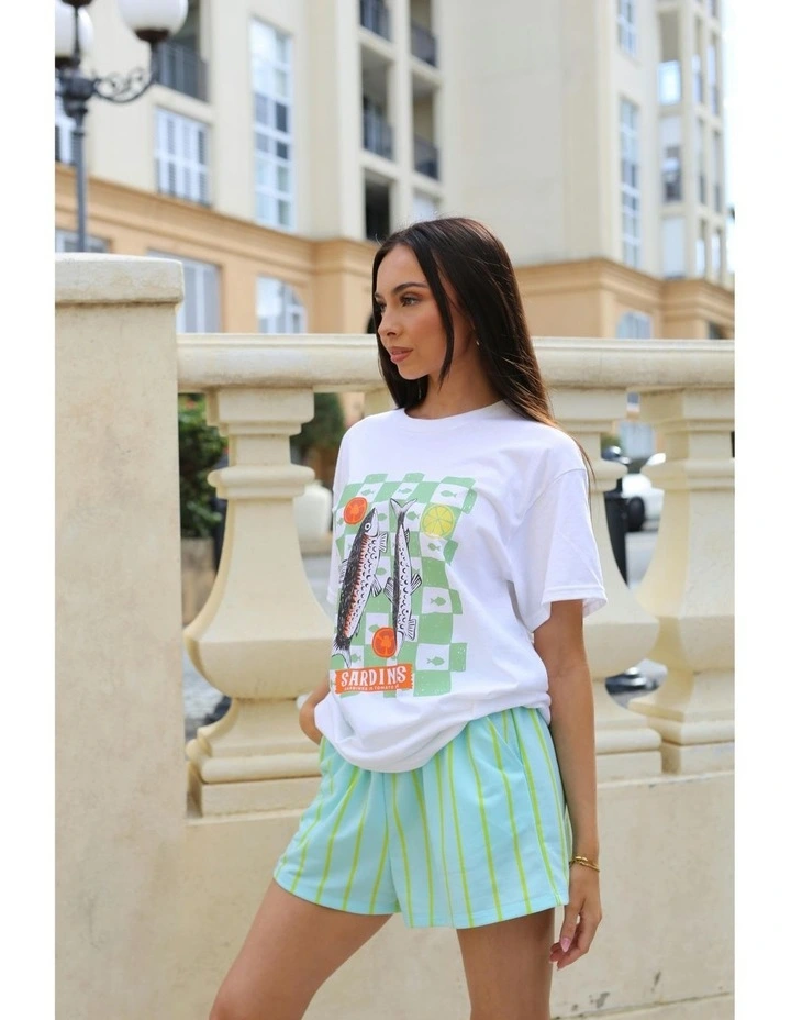 Sardine Tee in White image 5