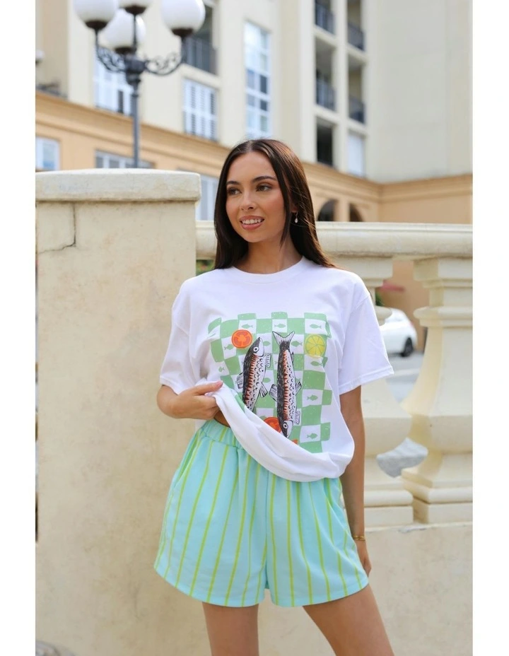 Sardine Tee in White image 6