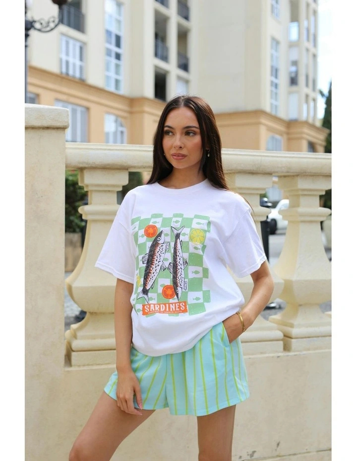 Sardine Tee in White image 7