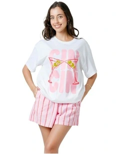 Cin Cin Tee in White