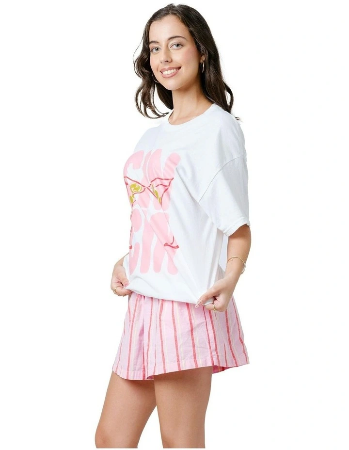 Cin Cin Tee in White image 3